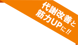 代謝改善と筋力UPに！！